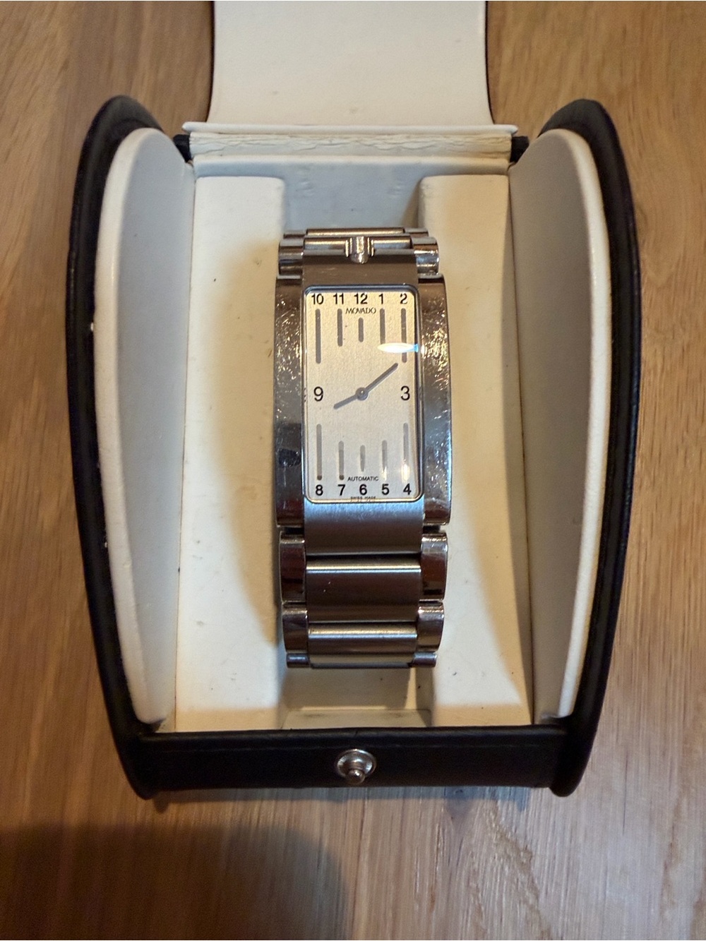 Movado men’s rectangular watch
